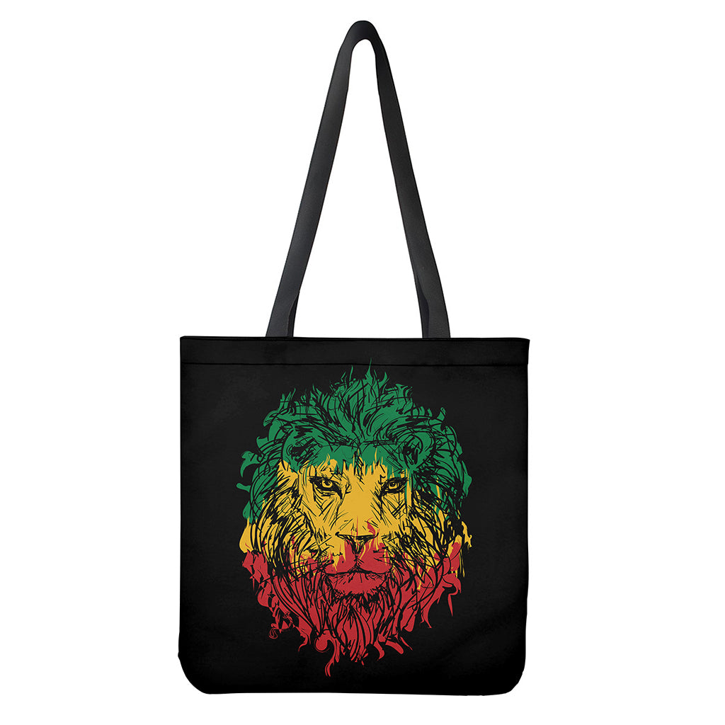 Rasta Lion Print Tote Bag