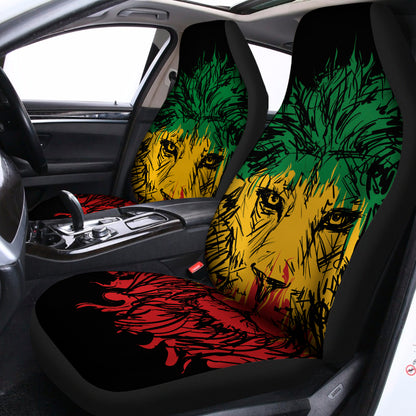 Rasta Lion Print Universal Fit Car Seat Covers