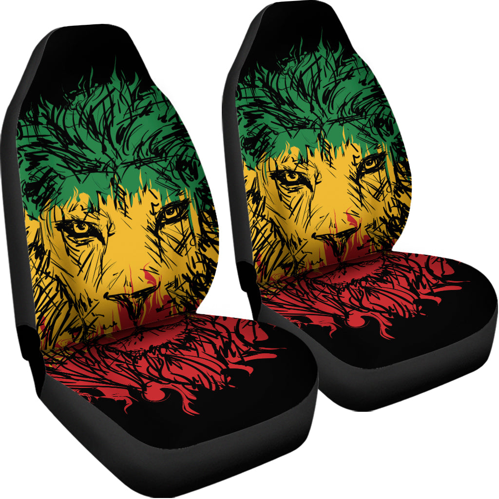 Rasta Lion Print Universal Fit Car Seat Covers