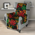 Rasta Marijuana Pattern Print Armchair Protector