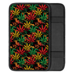 Rasta Marijuana Pattern Print Car Center Console Cover