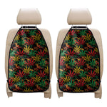 Rasta Marijuana Pattern Print Car Seat Organizers