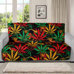 Rasta Marijuana Pattern Print Futon Protector