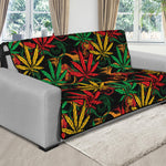 Rasta Marijuana Pattern Print Futon Protector