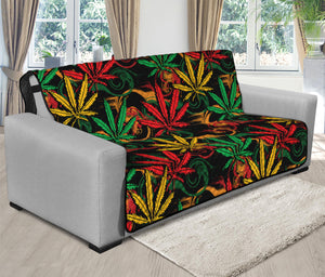 Rasta Marijuana Pattern Print Futon Protector