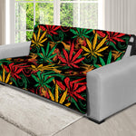 Rasta Marijuana Pattern Print Futon Protector