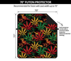 Rasta Marijuana Pattern Print Futon Protector