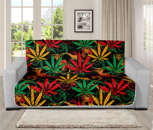 Rasta Marijuana Pattern Print Futon Protector