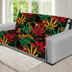 Rasta Marijuana Pattern Print Futon Protector