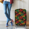 Rasta Marijuana Pattern Print Luggage Cover