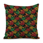 Rasta Marijuana Pattern Print Pillow Cover