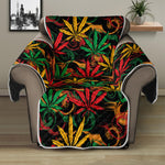 Rasta Marijuana Pattern Print Recliner Protector