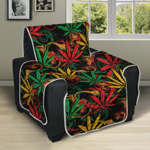 Rasta Marijuana Pattern Print Recliner Protector