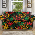 Rasta Marijuana Pattern Print Sofa Protector