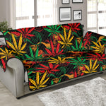 Rasta Marijuana Pattern Print Sofa Protector