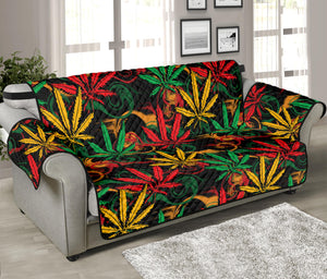 Rasta Marijuana Pattern Print Sofa Protector