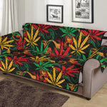 Rasta Marijuana Pattern Print Sofa Protector