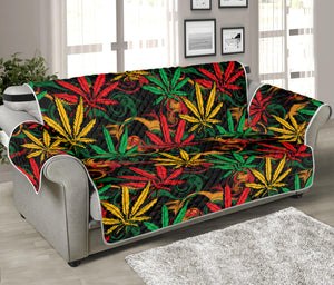 Rasta Marijuana Pattern Print Sofa Protector