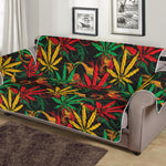 Rasta Marijuana Pattern Print Sofa Protector