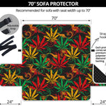 Rasta Marijuana Pattern Print Sofa Protector