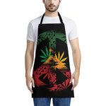 Rasta Peace Sign Print Apron