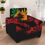 Rasta Peace Sign Print Armchair Slipcover