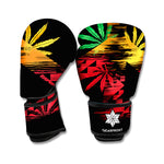 Rasta Peace Sign Print Boxing Gloves