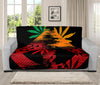 Rasta Peace Sign Print Futon Protector