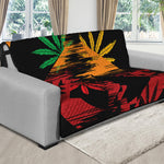 Rasta Peace Sign Print Futon Protector