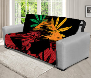 Rasta Peace Sign Print Futon Protector