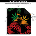 Rasta Peace Sign Print Futon Protector