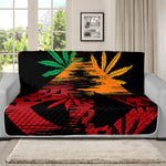 Rasta Peace Sign Print Futon Protector