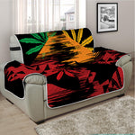 Rasta Peace Sign Print Half Sofa Protector