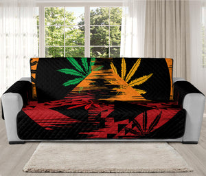 Rasta Peace Sign Print Oversized Sofa Protector