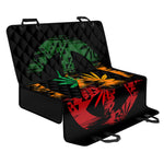 Rasta Peace Sign Print Pet Car Back Seat Cover