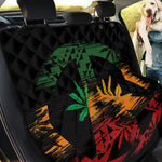 Rasta Peace Sign Print Pet Car Back Seat Cover