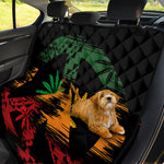 Rasta Peace Sign Print Pet Car Back Seat Cover