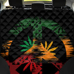 Rasta Peace Sign Print Pet Car Back Seat Cover