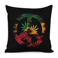 Rasta Peace Sign Print Pillow Cover