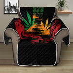 Rasta Peace Sign Print Recliner Protector