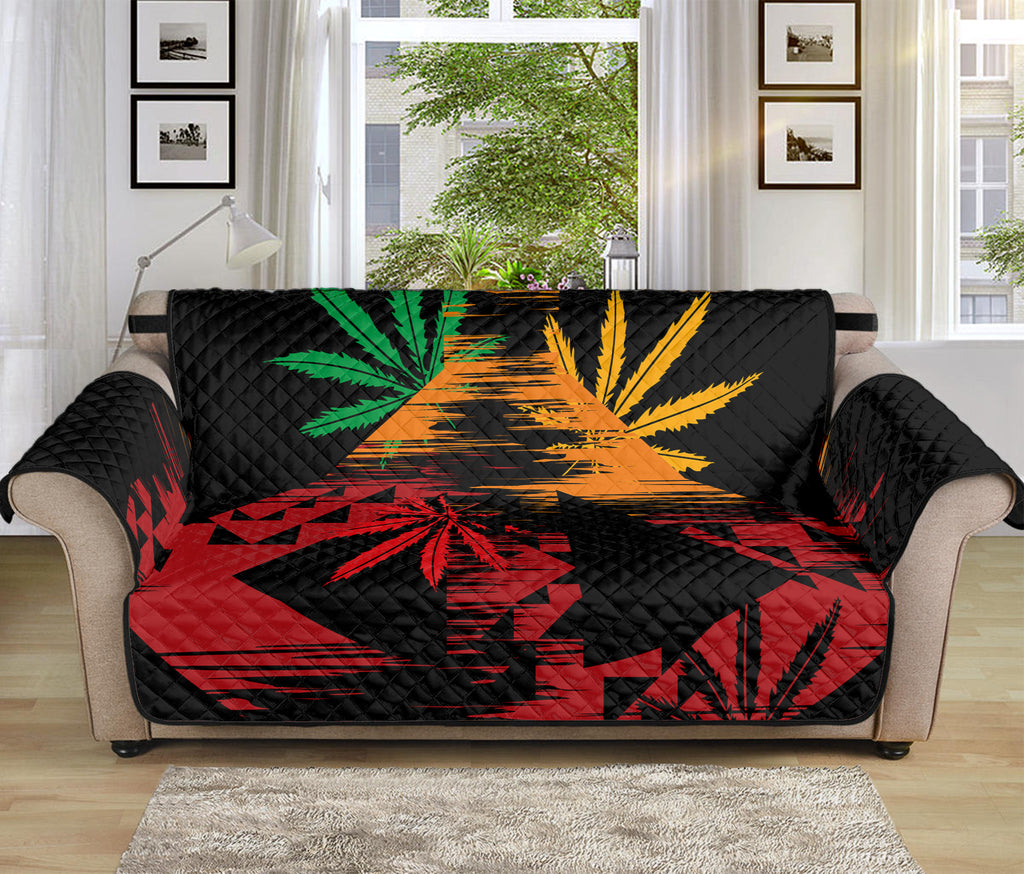 Rasta Peace Sign Print Sofa Protector