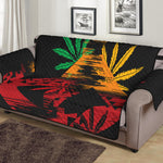 Rasta Peace Sign Print Sofa Protector