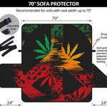 Rasta Peace Sign Print Sofa Protector