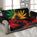 Rasta Peace Sign Print Sofa Protector