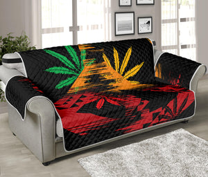 Rasta Peace Sign Print Sofa Protector