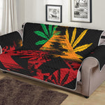 Rasta Peace Sign Print Sofa Protector