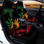 Rasta Peace Sign Print Universal Fit Car Seat Covers