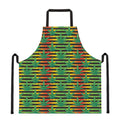 Rasta Striped Pattern Print Apron