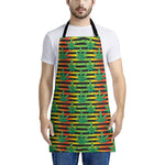 Rasta Striped Pattern Print Apron