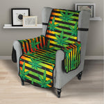 Rasta Striped Pattern Print Armchair Protector